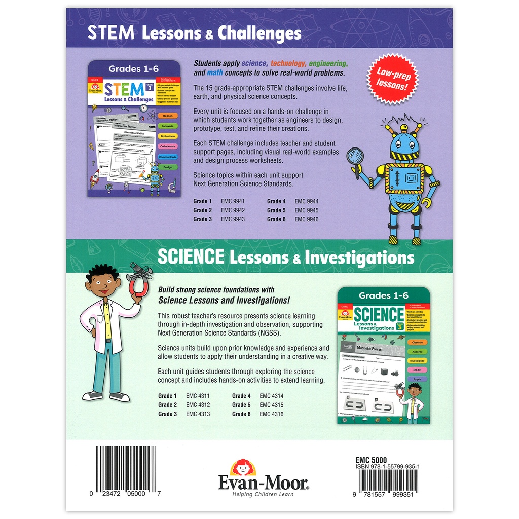 Hands-On Science 20 Themes Book Grades 1-3