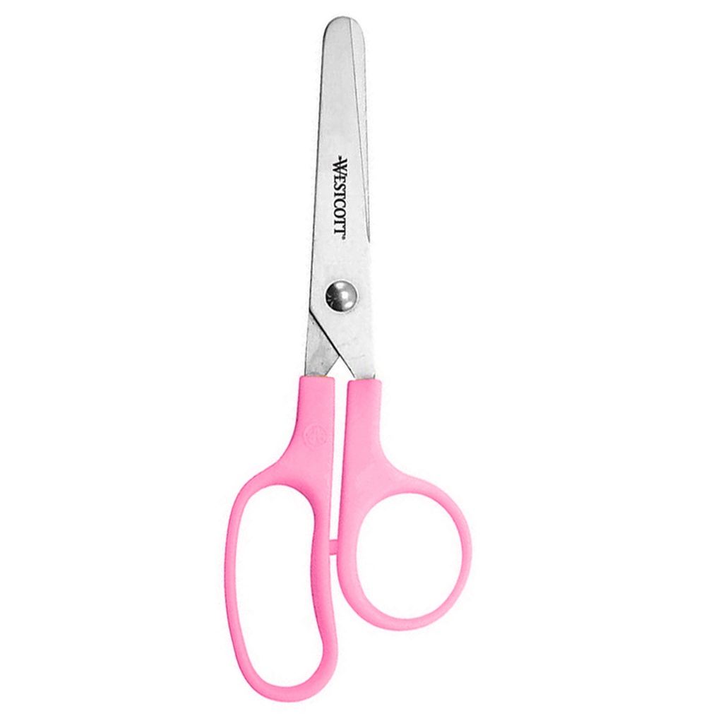 5" Blunt Assorted Colors Value Kids Scissors 12ct
