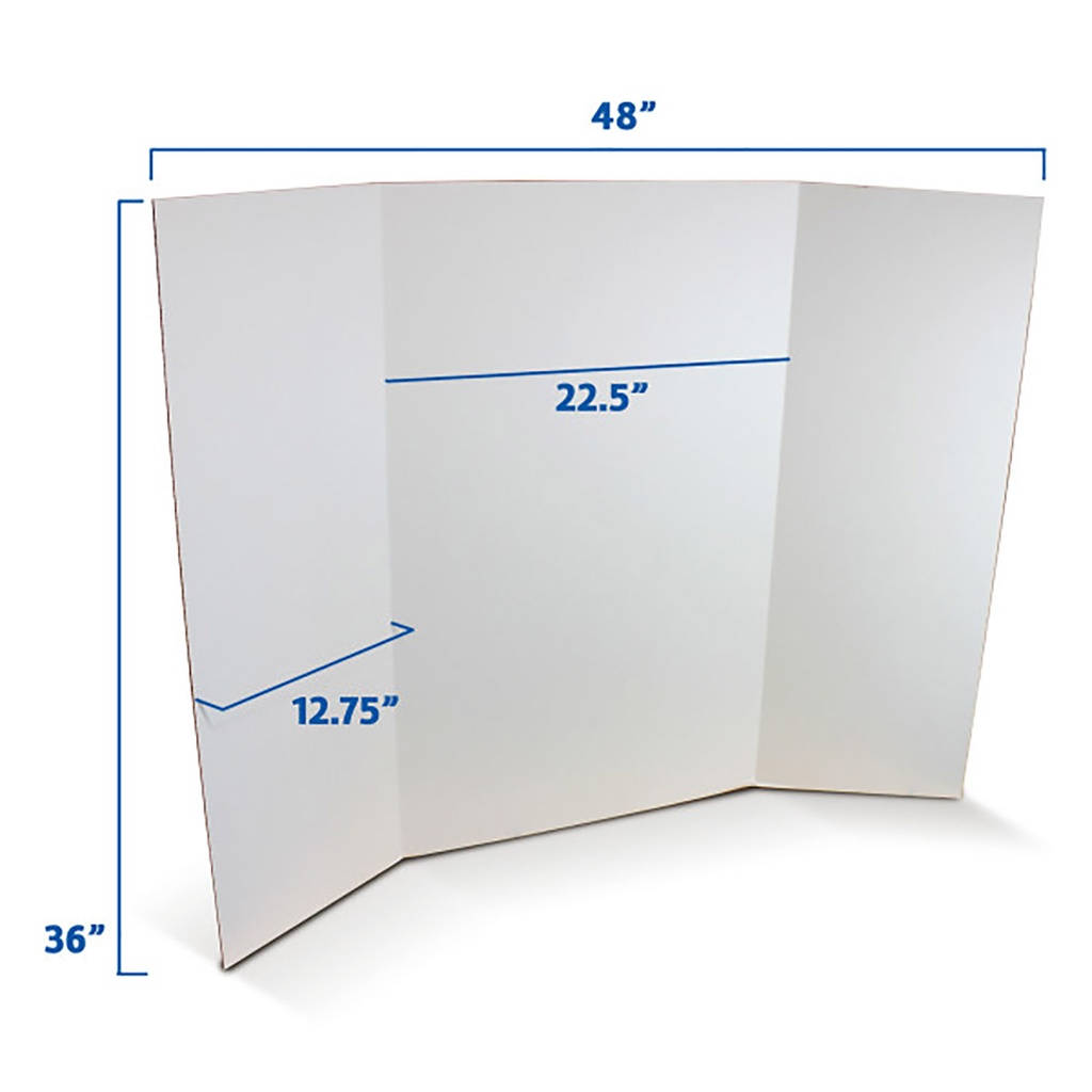 White 36" x 48" Corrugated Project Boards Box of 24