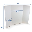 White 36" x 48" Corrugated Project Boards Box of 24