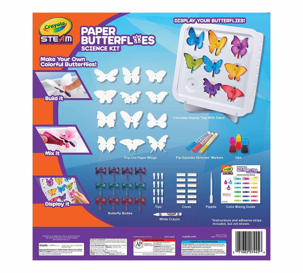 Crayola STEAM Paper Butterflies Science Kit