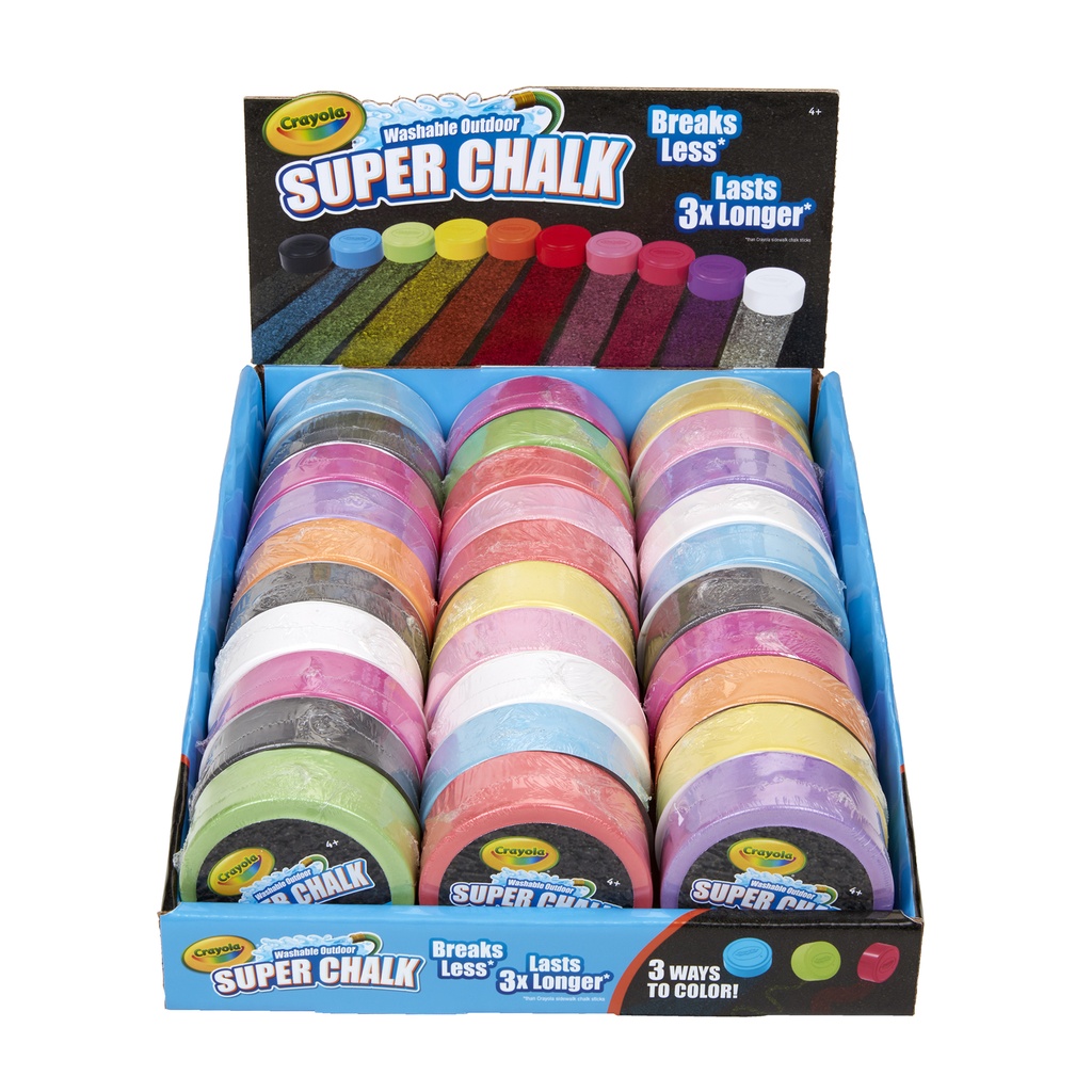 Washable Outdoor Super Chalk Tray 30 Count