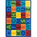 Colorful Learning 5'4" x 7'8" area rug in color Multi