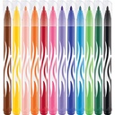 Color'Peps Jungle Fine Tip Ultrawashable Markers Pack of 12