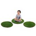 GreenSpace 18&quot; Round Artificial Turf Sitting Spots set of 12