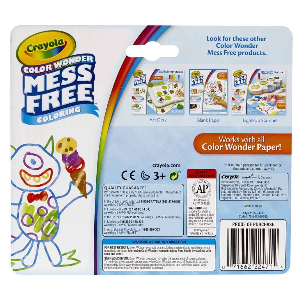 Classic Colors Color Wonder Mess Free Mini Markers Pack of 10