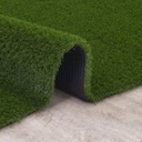 GreenSpace 6' x 9' Jellybean Shaped Green Artificial Turf Rug