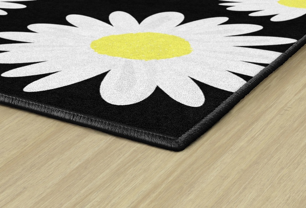 Schoolgirl Style Daisies 5' X 7'6" Rectangle Carpet 