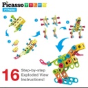 PicassoTiles 250ct Engineering Construction Building Set