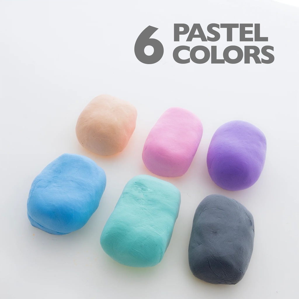 2 oz. Pastel Colors Air Dry Modeling Clay 48 Packs