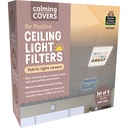 2' x 4' Be Positive Calming Covers Ceiling Light Filters Pack of 4