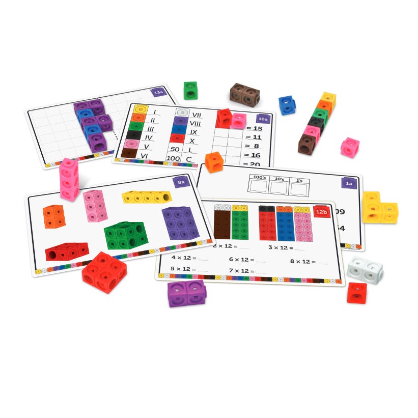 MathLink Cubes Elementary Math Activity Set