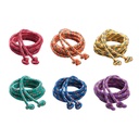 8' Assorted Colors Braided Nylon Jump Ropes Pack of 6