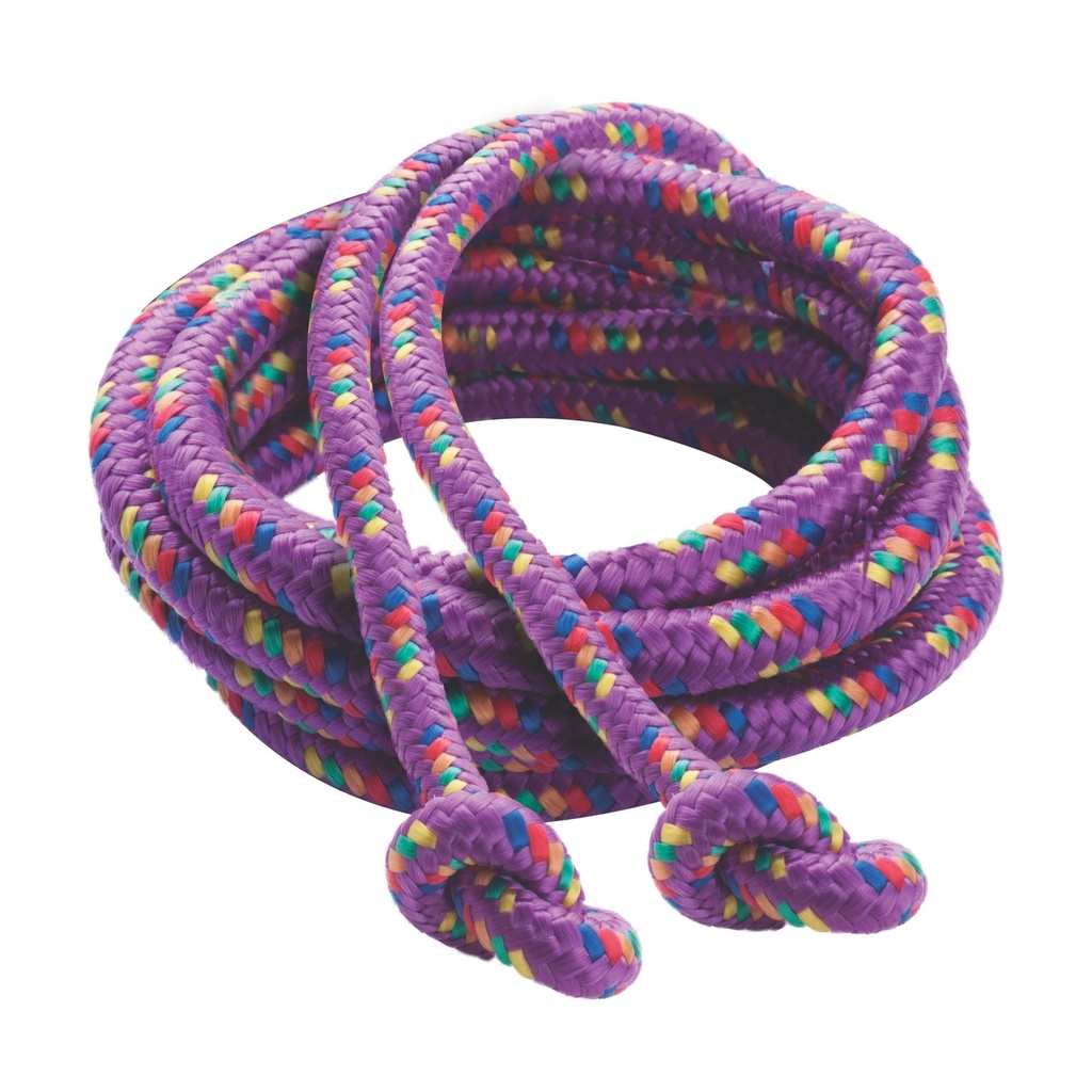 8' Assorted Colors Braided Nylon Jump Ropes Pack of 6