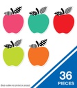 Black, White & Stylish Brights Apples Cut-Outs