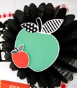 Black, White & Stylish Brights Apples Cut-Outs