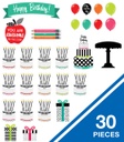 Black, White & Stylish Brights Birthday Bulletin Board Set