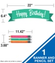 Black, White & Stylish Brights Birthday Bulletin Board Set