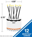 Black, White & Stylish Brights Birthday Bulletin Board Set