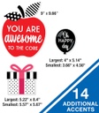 Black, White & Stylish Brights Birthday Bulletin Board Set