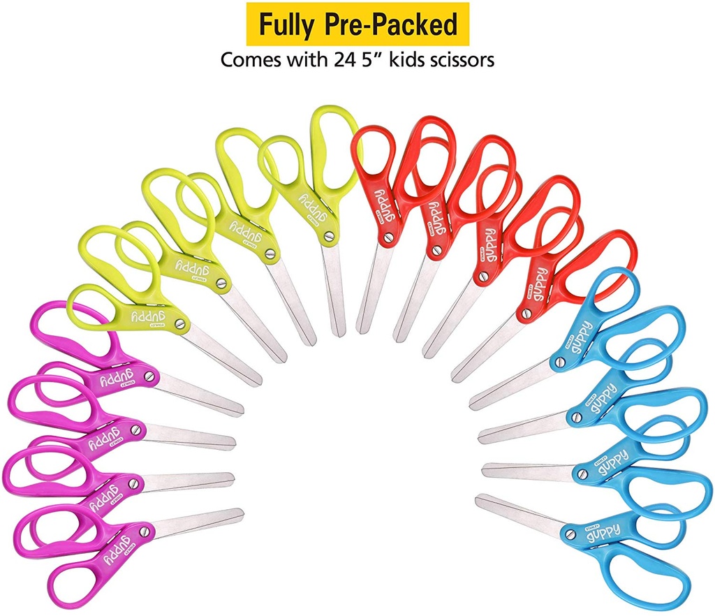 Scissor Caddy with 24ct Blunt 5" Guppy Scissors