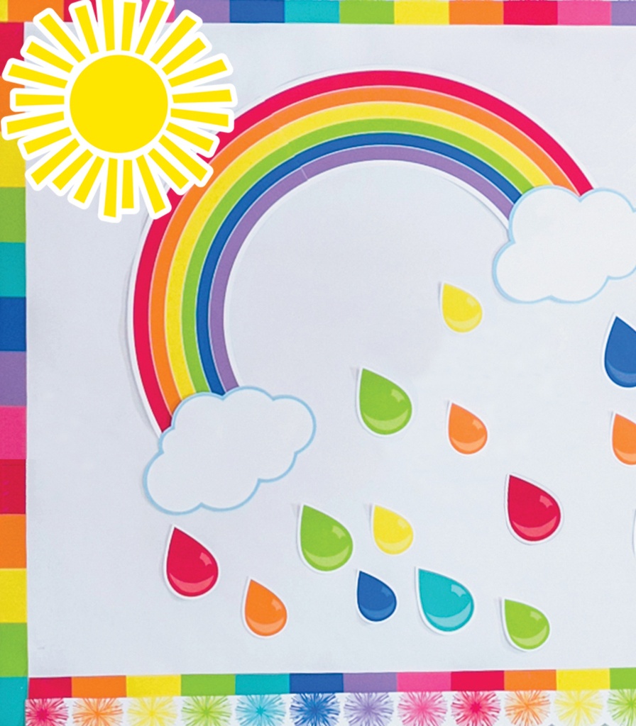 Hello Sunshine Giant Rainbow Bulletin Board Set