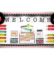 Black, White & Stylish Brights Welcome Bulletin Board Set