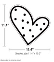 Kind Vibes Jumbo Doodle Hearts Cut-Outs