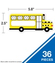 Black, White & Stylish Brights School Bus Cut-Outs