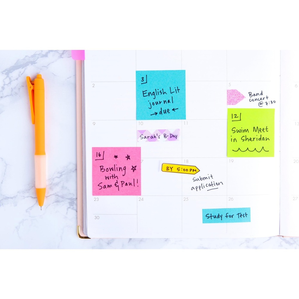 Bright Colors 3 in. x 3 in. Notes Cube
