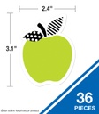 Black, White & Stylish Brights Apples Mini Cut-Outs