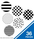 Black, White & Stylish Brights Designer Dots Cut-Outs