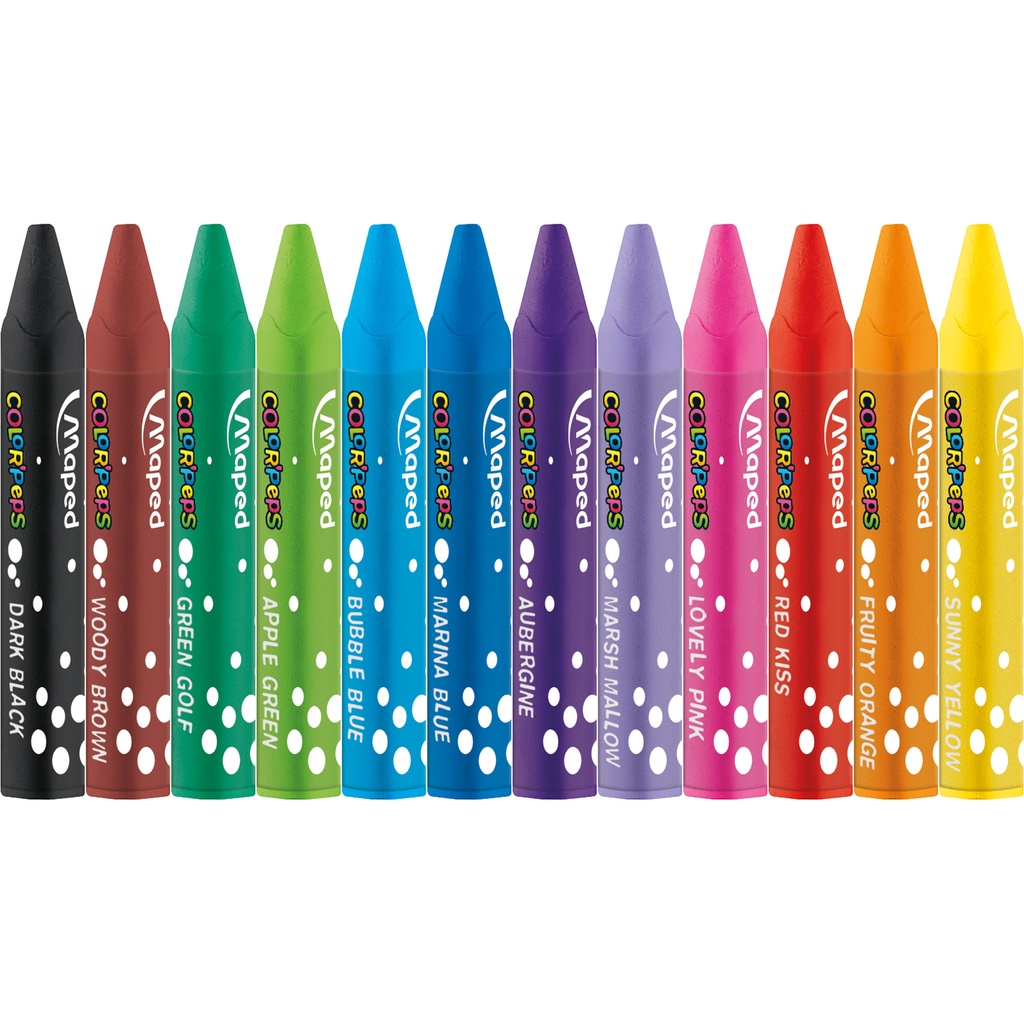 Color'Peps Triangular Oil Pastels Pack of 12