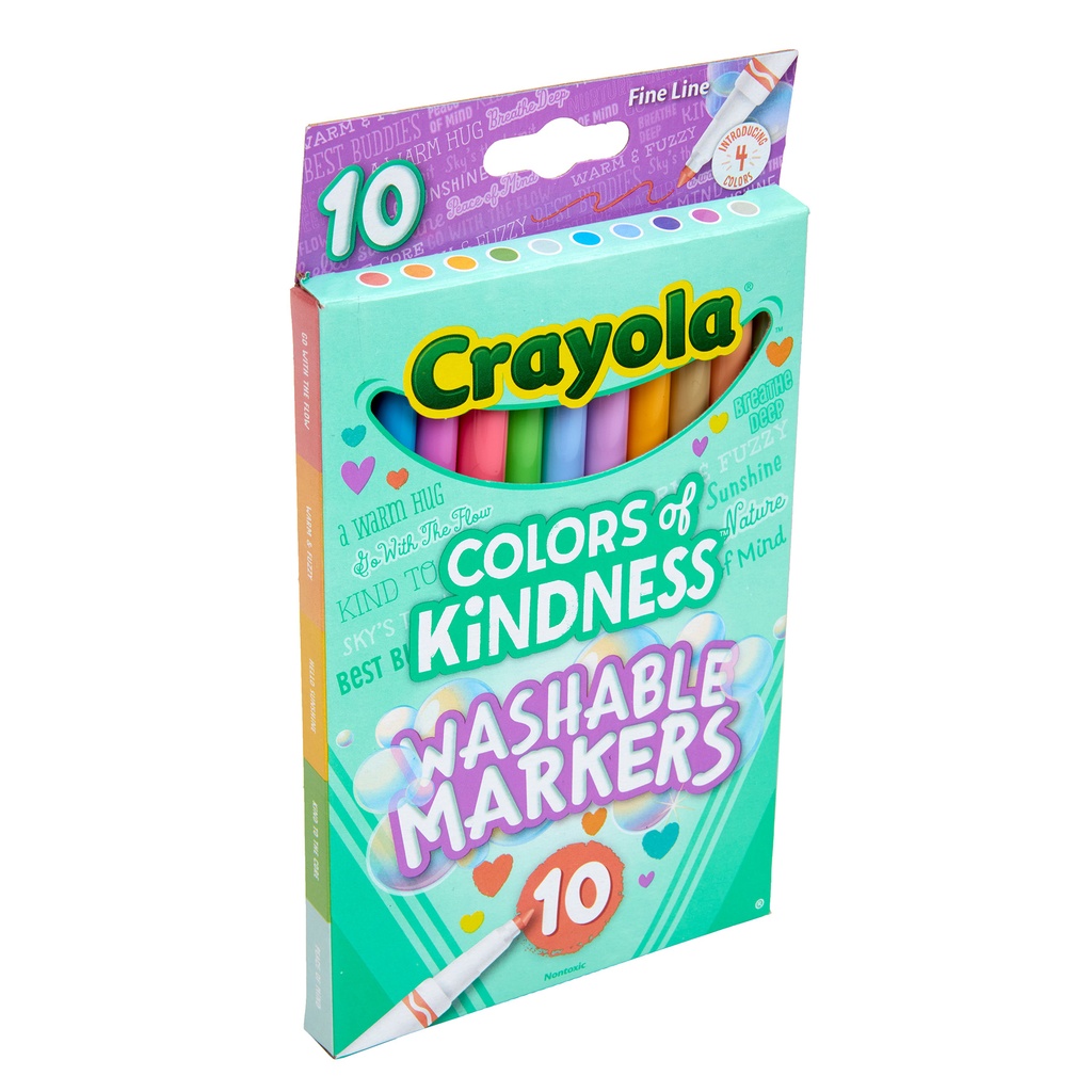 Colors of Kindness Fine Line Washable Markers 10 Count