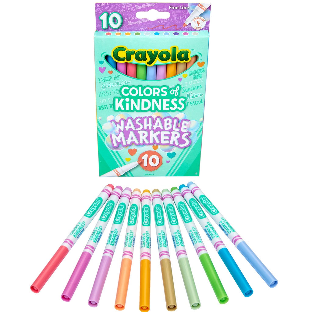 Colors of Kindness Fine Line Washable Markers 10 Count