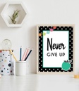 Mini Posters: Black, White & Stylish Brights Poster Set