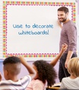 Black, White & Stylish Brights Pencils Straight Borders