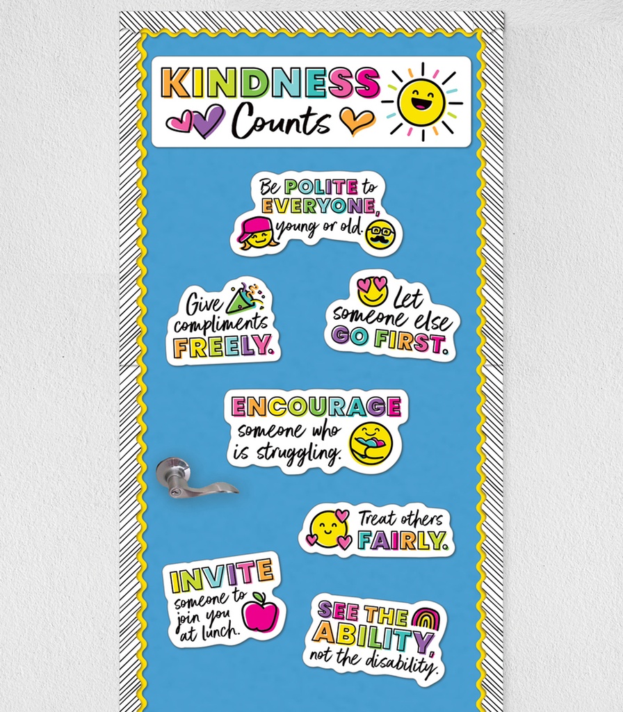 Kind Vibes Kindness Counts Mini Bulletin Board Set