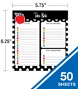 Black White & Stylish Brights Notepad