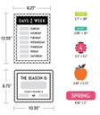 Black, White & Stylish Brights Calendar Bulletin Board Set