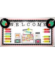 Black, White & Stylish Brights Calendar Bulletin Board Set