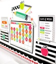 Black, White & Stylish Brights Calendar Bulletin Board Set