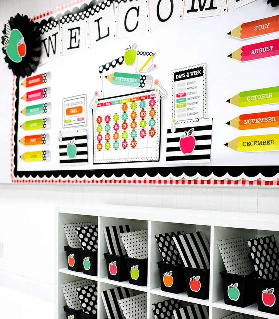 Black, White & Stylish Brights Nameplates