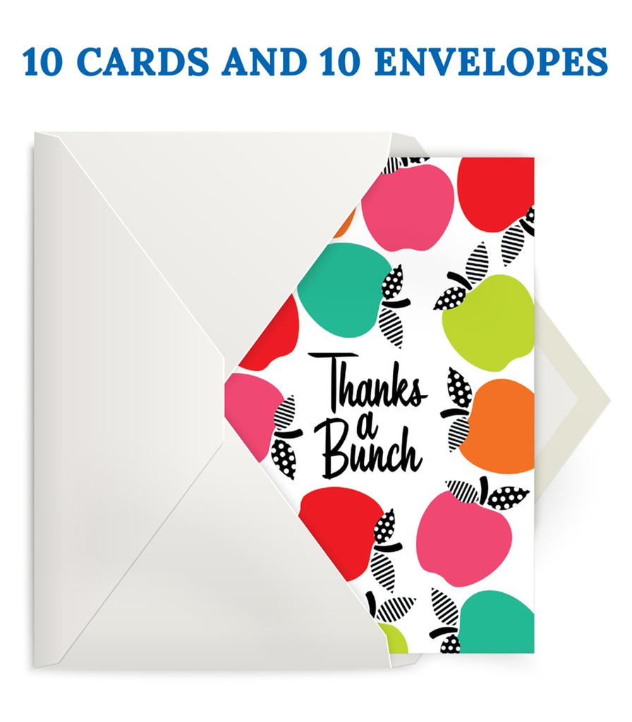 Black, White & Stylish Brights Note Cards