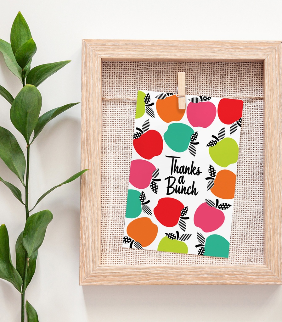 Black, White & Stylish Brights Note Cards