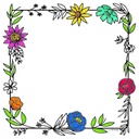 Doodly Blooms 6” Designer Cut-Outs