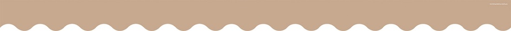 Light Brown Scalloped Border Trim