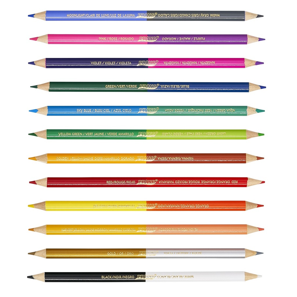 Prang Duo Colored Pencils 24 Color - 12 Ct Set