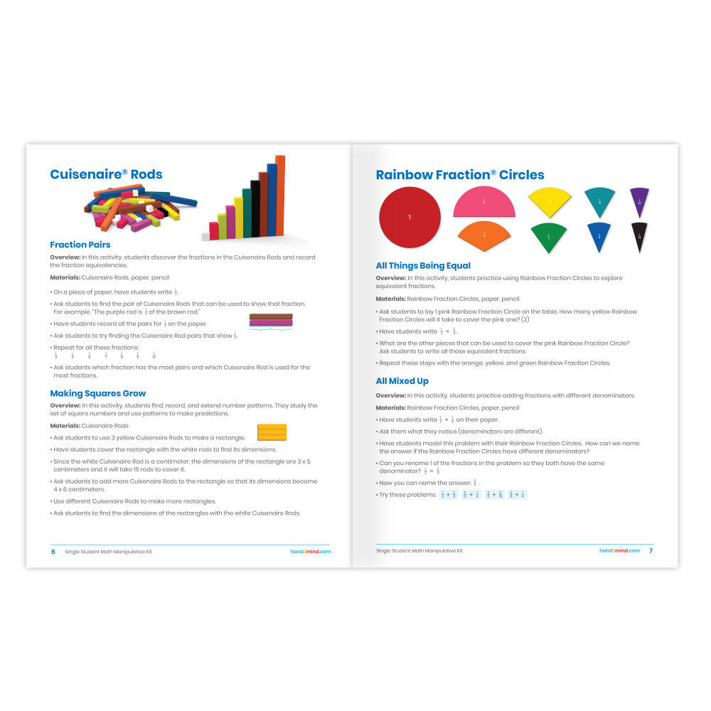 Individual Student Manipulative Kits - Grades 3-5 - Set of 4