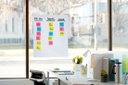 2ct Post-It Self Stick White Unruled Wall Pads